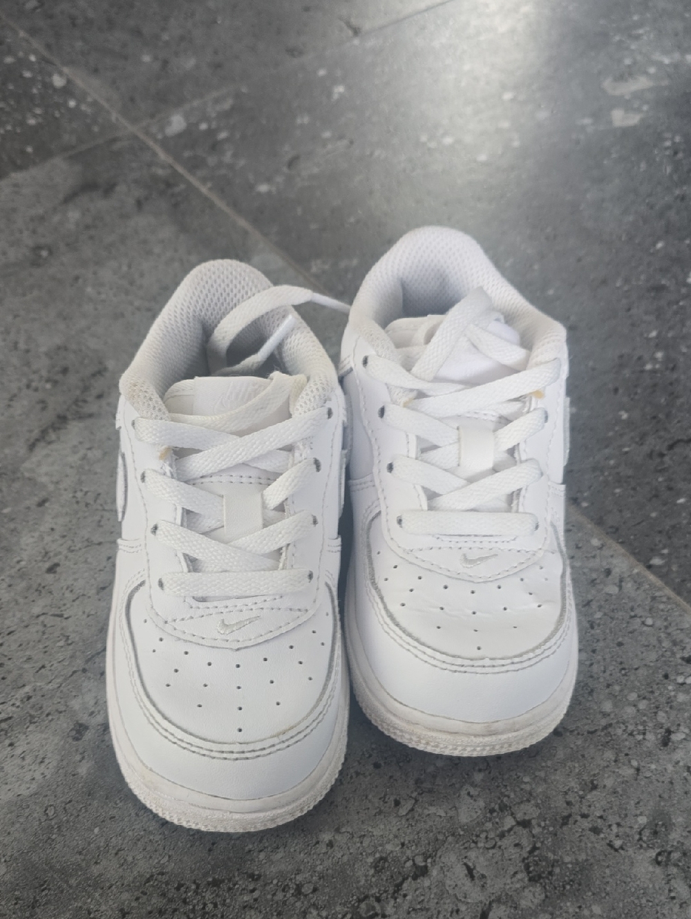 Nike Kids White Lace-Up Sneakers